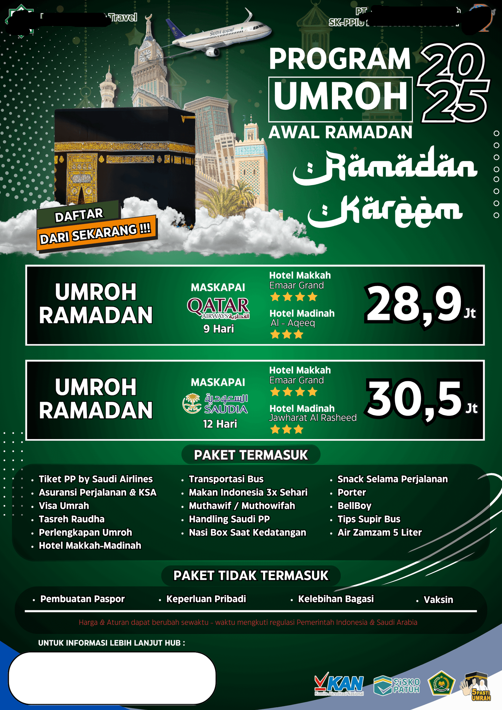 Flyer Umroh Hijau